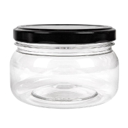 Pot avec couvercle PET 250 ml Ø10x6,5cm - par 154_1