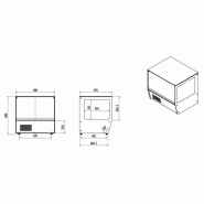 Vitrine réfrigérée vitrée positive courbe 125L Combisteel_1