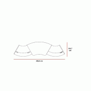 Banque d'accueil lumineuse Valde - MDD - Gris mat_1