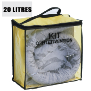 Kit anti-pollution tous liquides en Sac avec capacité d'absorption 20 L - delahaye industries KTL020A_1