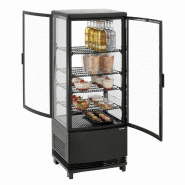 Mini vitrine réfrigérée 98L2T noir 700698 Bartscher_1