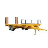 Pea 130 - Remorque porte engin agricole Gourdon - 8 points d'ancrage latéraux avec manilles CE - Flèche réglable, rampes acier + bois_1