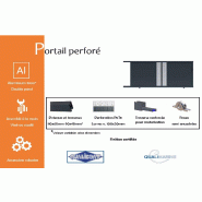 Portail coulissant perforé - 2500 / 1800_1