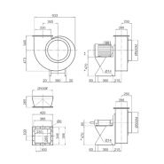 VSM 50 - Ventilateur centrifuge industriel en polypropylène - Plastifer - 85 kg_1