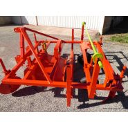 Butteuse dérouleuse avec rouleau niveleur pour déroulage de film plastique