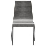 Chaise empilable Paula - Coque en bois moulé - Disponible en différentes versions et couleurs_1