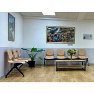 CUERVA - Siège bois sur poutre avec piètement métallique et options personnalisables_1