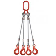 Elingue cable 4 brins avec 4 crochets à verrouillage automatique Référence 4747C_1