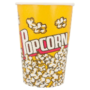 Pot à pop corn carton imprimé 1380cc Ø12,4x17cm - par 500_1