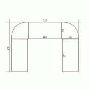 Table de conférence Klen ouverte - bois mélaminé anti-rayures et antireflets - 8 à 12 personnes_1