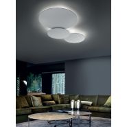 Applique ou plafonnier LED PUZZLE-MEGA - formes géométriques rondes et carrées, finitions mattes, dimensions variées_1