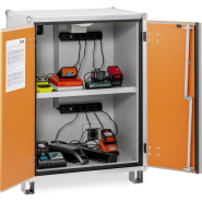 Armoire anti-feu CEMO 8/10 standard lockEX® 230 V avec pieds - Réf 11899 - Sécurisée pour batteries lithium_1