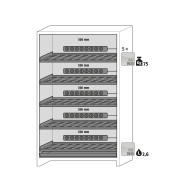 Armoire de sécurité pour batteries lithium-ion - ION-PRO-90 modèle IO90.195.120.PC.WDC - Réf 41269-047-41409_1