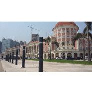 Borne Hospitalet - base encastrable H214PS - acier zingué avec anneau inoxydable_1