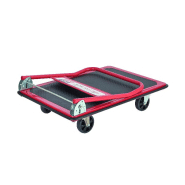 Chariot dossier rabattable 300 kg - acier plein - roues Ø130 mm - plateau 610x900 mm - marque Romus_1