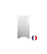 Chevalet stop trottoir plastique blanc avec poignées - Dimensions 100 x 55 cm - Référence : PFN296_1