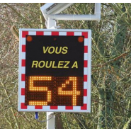 Panneau indicateur de vitesse de véhicule avec radars pédagogiques - Série AFFRAD & AFFRADBC_2