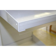 Porte étiquette adhésif transparent - 1000x40mm - Pour supports bois, fer, plastique, verre_1