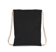 Sac à dos recyclé à cordon coulissant - Réf: KI5102 - Kimood - 67% coton recyclé / 30% polyester recyclé_1
