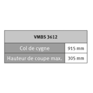 Scie à ruban Metallkraft VMBS 3612 - 3953611 - Coupe des métaux - Variateur de vitesse et soudage de lame intégré_1