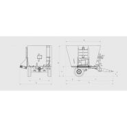Sndd - Mélangeuse agricole Juscafresa - capacité 7m3 - système vertical avec vis sans fin_1