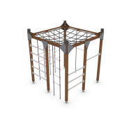 Structure multi-jeux 5 à 12 ans - Uniplay Cixtona 8061732 - Hags, en bois avec fondation à enterrer_1