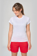 T-shirt de sport bi-matière manches courtes femme - PROACT - Réf: PA466 - Tissu respirant et design réfléchissant_1