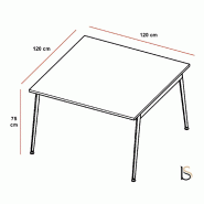Table de réunion X3 - Officity - Blanc 9010, 120, Wenge_1