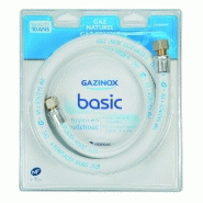 Tuyau caoutchouc à visser pour gaz naturel - Garantie 10 ans - Longueur 100 cm - GAZINOX_1