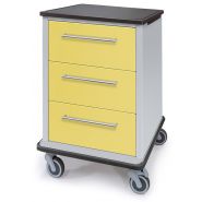 C-Series - Chariot médical d'isolation - Capsa Healthcare - Surfaces lisses et grands tiroirs_1