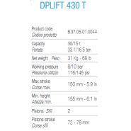 Dplift 430 T - Crics de fosse Dino Paoli - Capacité 30/15T - Poids 31 kg_1