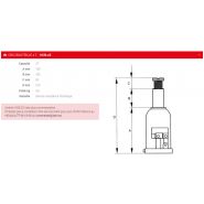 Hcb-2z - Cric bouteille 2T - Sam Outillage - avec soupape de sécurité et limiteur hydraulique_1