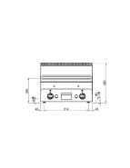 Plancha gaz à poser MBM - acier inoxydable - plaque lisse - 10.2Kw_1