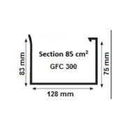Profileuse carrée 300 - Entraînement polyuréthane - Guillotine à chaîne - GMK300IRC_1