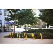 Arceau urbain Bikeblocq - mmcité 1 a.S - acier galvanisé avec élément horizontal en bois massif_2