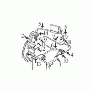 DOUBLE DURITE DE CHAUFFAGE PEUGEOT 306 1.9D 1.9TD MOTEUR XUD9 XUD9TE_1