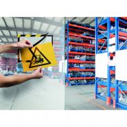 Idu0402-2 - 2 porte-affiches SECURITY adhésifs repositionnables Duraframe® A4 - Coloris norme ISO 3864-4_1