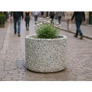 Jardinière pour espace public ronde en béton - Article 230 - Diamètre et hauteur variables - Résistante aux climats marins et personnalisable_2