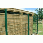 Panneaux rigides à plis de renfort - Maille 200*50 avec système inviolable, couleurs standards RAL_1