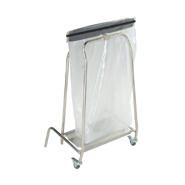 Porte-sacs avec couvercle et roulettes - Capacités de 200 à 2500 litres_1