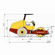 Rouleaux monocylindres Dynapac CA134/144 - 5 500 kg - Moteur John Deere 62 kW_1