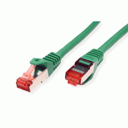 Cordon ROLINE S/FTP(PiMF) Cat.6, LSOH, Component Level, vert, 0,3 m_1