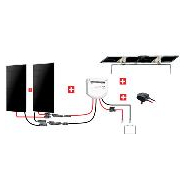 Kit solaire bateau inclinable 300W 12V MPPT back-contact - Uniteck - Verre trempé, résistant à l'eau_1