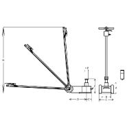 Cric hydro-pneumatique Lhh22 Rodcraft - capacité 20T - compact avec commande de surcharge et valve de sécurité_1