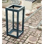 Poubelle anti-terroristique Altus 03.052.4.Sc - Zano - 55L - acier inoxydable ou noir, options RAL et bois_2
