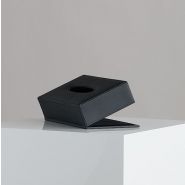 Boîte de mouchoirs de luxe rectangle - noir - simili-cuir - 240x122x70 mm_1