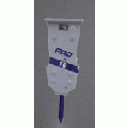 Brise-roches hydraulique gamme F6 - platine FT - Modèle F6 TR - Poids opérationnel 365 kg - Hauteur avec pic 1450 mm_1