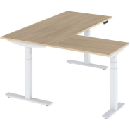 Bureau d'angle assis-debout électrique Lorenzo - Réglage motorisé - Design ergonomique - Occasion_1