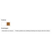 Clôture PVC CL 59 - Type 59 - CG Pro - Traverses haute et basse 92x51 mm - Remplissage panneau vertical 300x24 mm_1