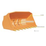 Godet clairvoie frontal - Flavizel - Matériau très résistant pour cribler et trier les matériaux_1